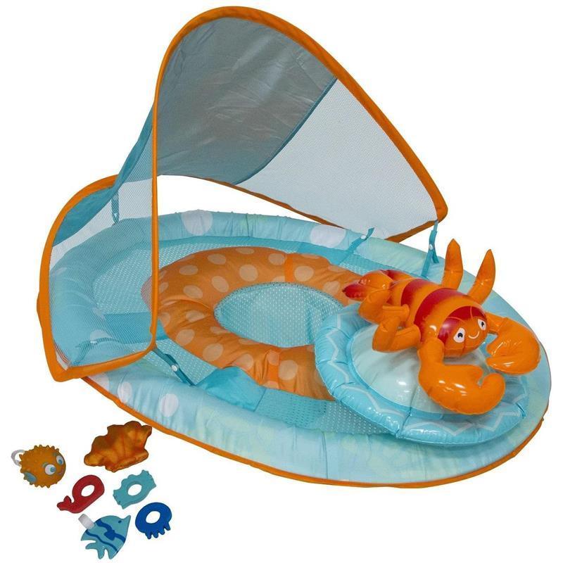 Swimways Baby Spring Float Activity Center With Canopy - Crab Image 1