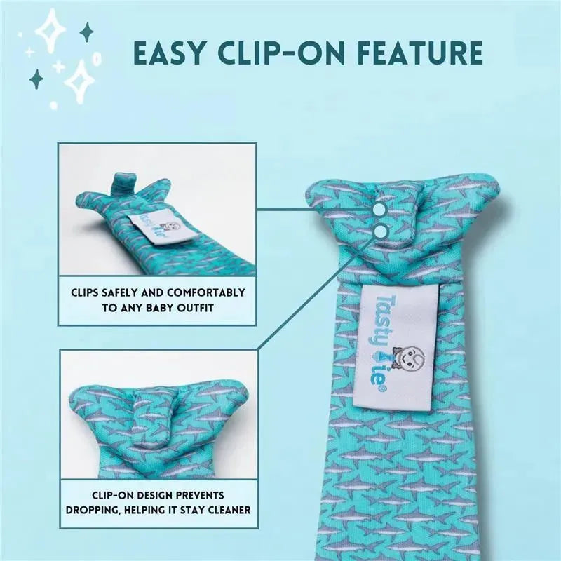 Tasty Tie - Teething Bib Tie, USA Flag Image 5