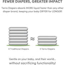 Terra - 22Ct 85% Plant-Based Diapers, Size 2 Image 2