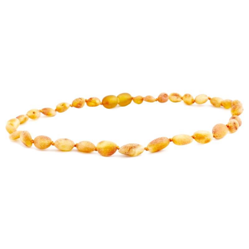 The Amber Monkey - Baltic Amber 12-13 inch Necklace, Raw Honey Bean POP Image 1