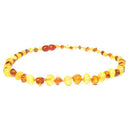 The Amber Monkey - Baroque Baltic Amber 12-13 inch Necklace, Raw Lemon/Polished Cognac POP Image 1