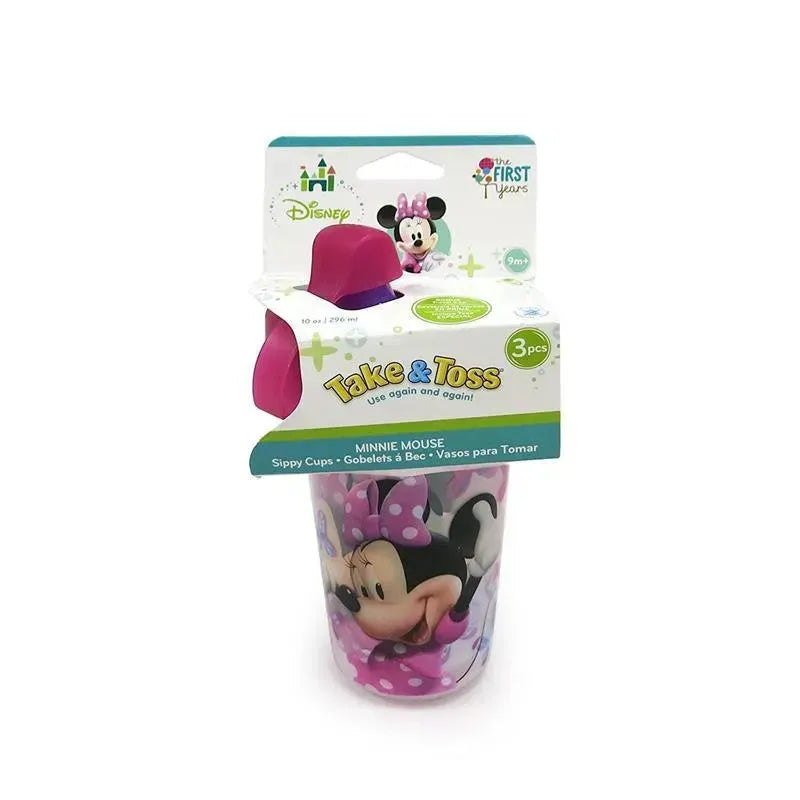 The First Years Disney Minnie Mouse Take & Toss Sippy, 10 oz, 3-Pack Image 2