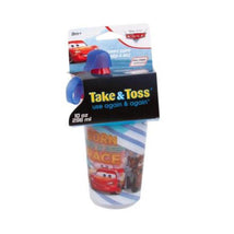 The First Years - Plastic Disney Cars Take & Toss Sippy Cup - 10 Oz, 3 Pack Image 2