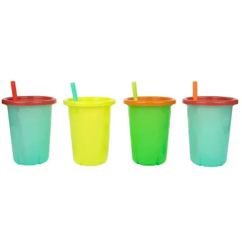 The First Years - Take & Toss Straw Cups, 10 Oz Toddler Sippy Cups – 4 Pack Image 1