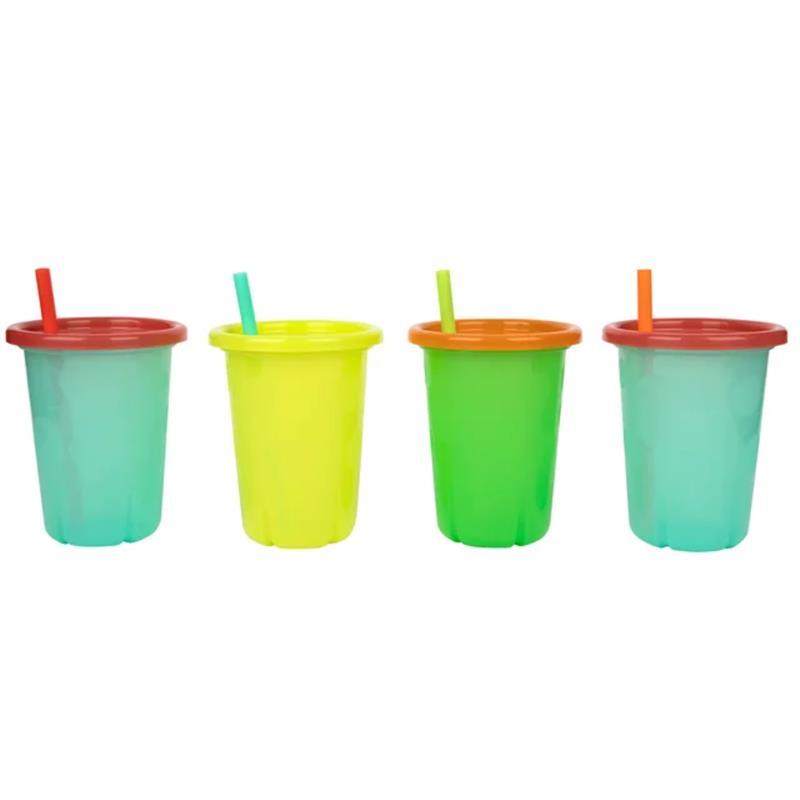 The First Years - Take & Toss Straw Cups, 10 Oz Toddler Sippy Cups – 4 Pack Image 1