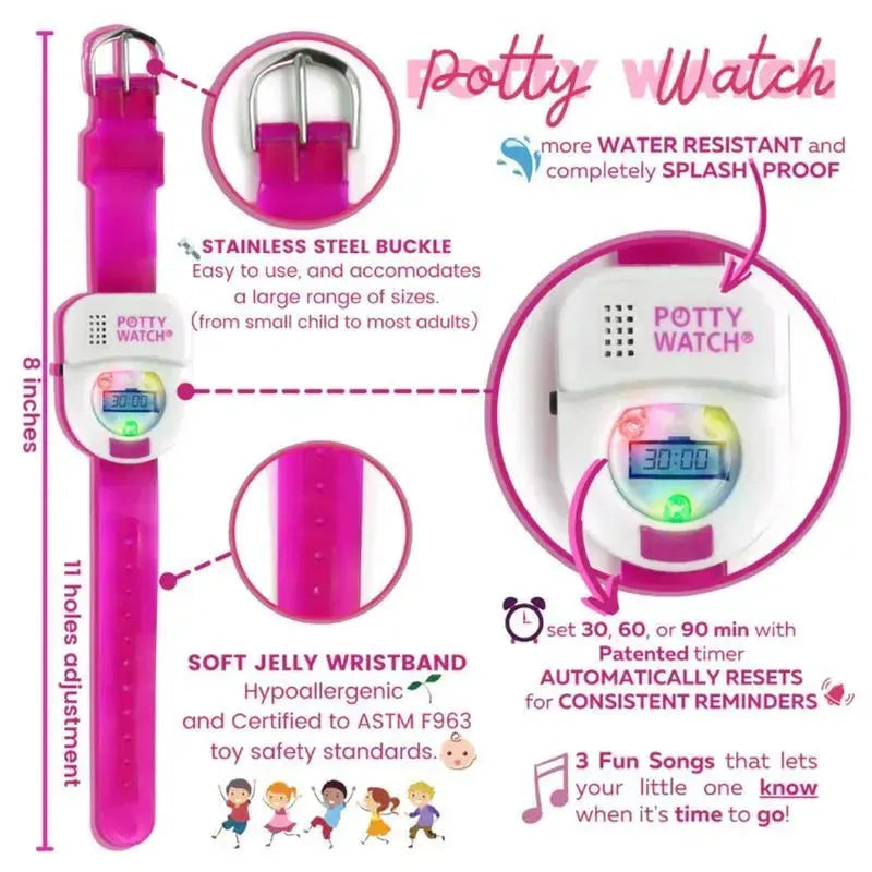 The Original Potty Watch Pink Image 3