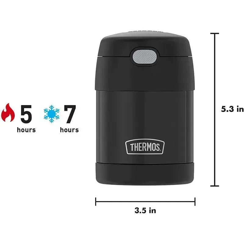 Thermos - 10 Oz. Food Jar Stainless Steel Funtainer, Matte Black Image 6
