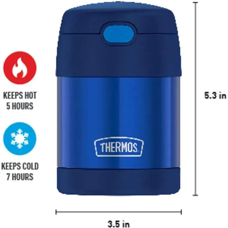 Thermos - 10 Oz. Stainless Steel Funtainer® Food Jar, Navy Image 8