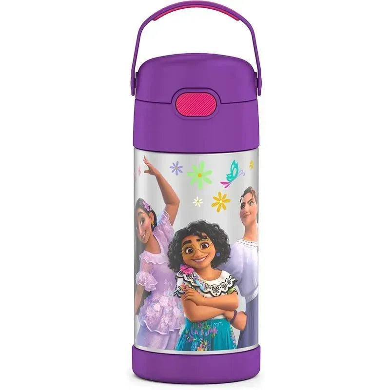 THERMOS - 12Oz Stainless Steel Insulated Straw Bottle, Encanto Image 1
