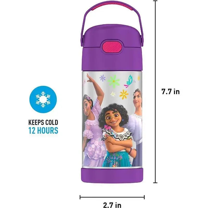THERMOS - 12Oz Stainless Steel Insulated Straw Bottle, Encanto Image 5