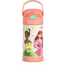 THERMOS - 12Oz Stainless Steel Insulated Straw Bottle, Princess Image 1