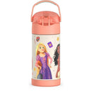 THERMOS - 12Oz Stainless Steel Insulated Straw Bottle, Princess Image 2