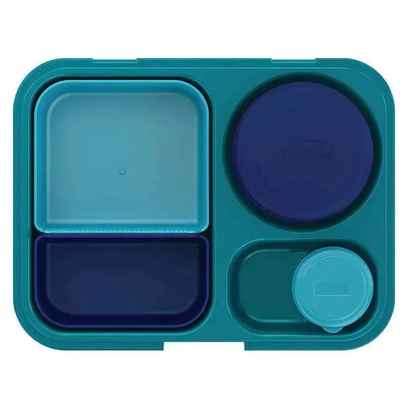 Thermos Food Storage System, Lunch Box, Kids Bento Box, 8pc Navy Image 5