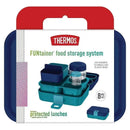 Thermos Food Storage System, Lunch Box, Kids Bento Box, 8pc Navy Image 7