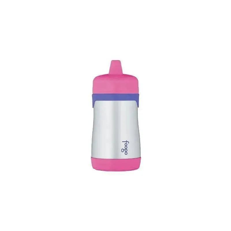 Thermos Foogo Phases Stainless Steel Sippy Cup W/Pink and Purple Accents 10 Oz Image 1