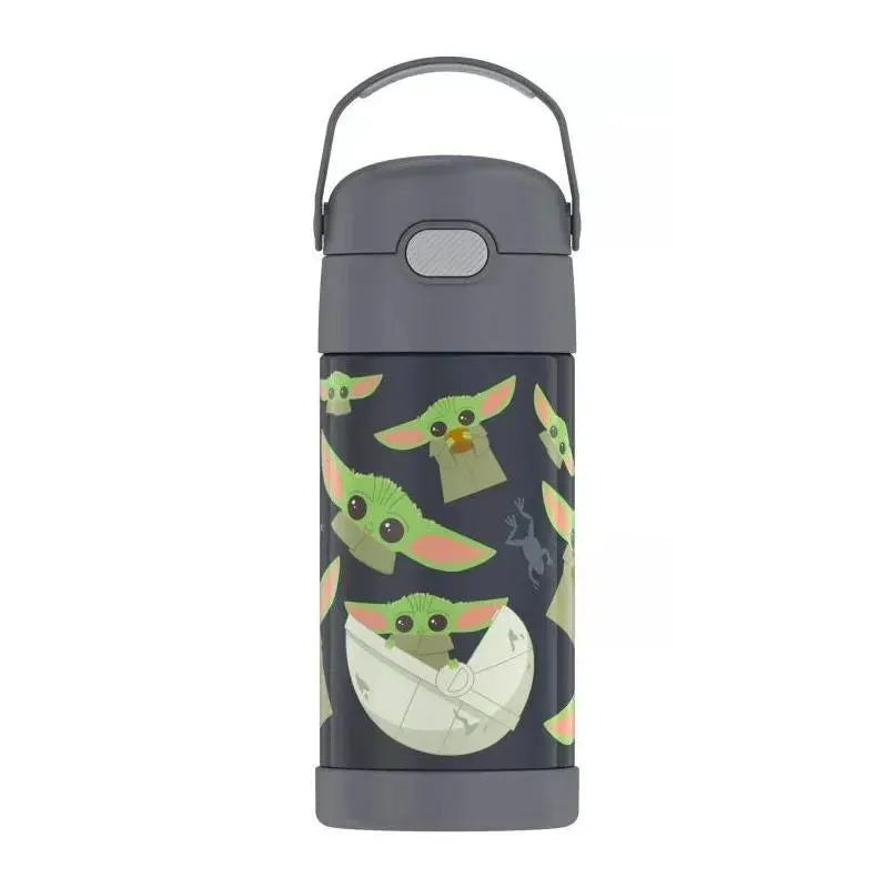Thermos - Stainless Steel Insulated 12 Oz Straw Bottle, Mandalorian Image 1