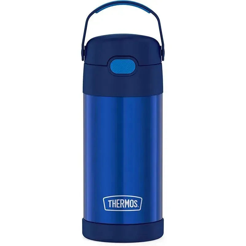 Thermos - Vac Insulated 12Oz Straw Bottle - Navy Image 1