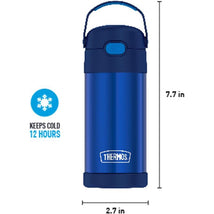 Thermos - Vac Insulated 12Oz Straw Bottle - Navy Image 2
