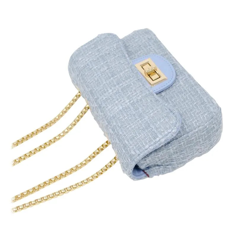 Tiny Treats - Classic Large Tweed Handbag, Cream Image 3