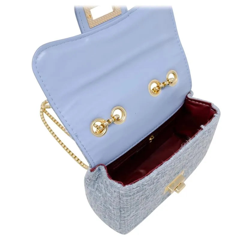 Tiny Treats - Classic Large Tweed Handbag, Cream Image 4
