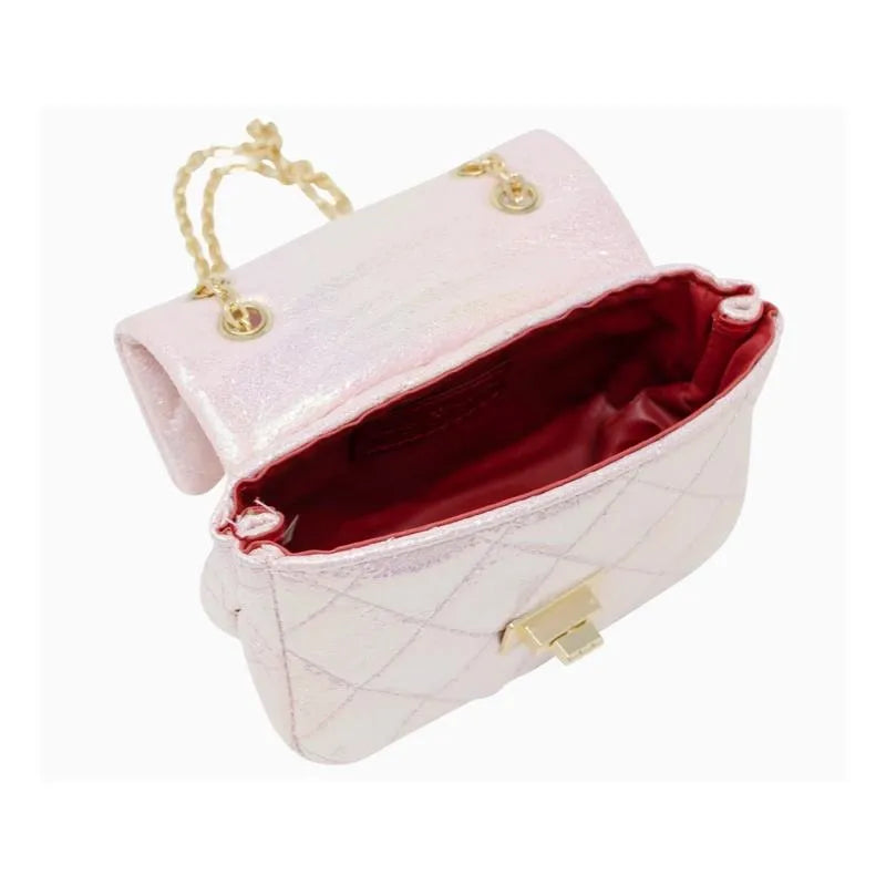 Tiny Treats - Classic Quilted Shiny Mini Bag, Purple Image 3