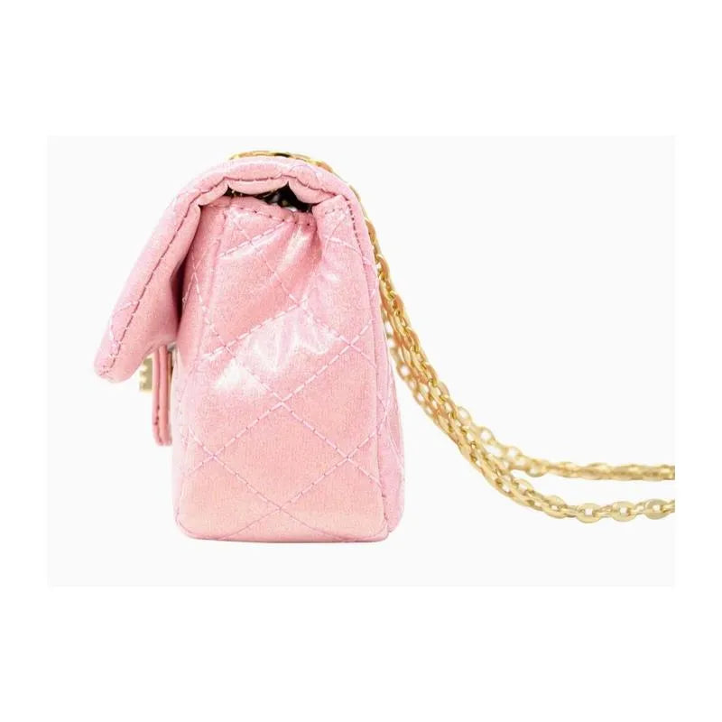 Tiny Treats - Classic Quilted Sparkle Mini Purse, Baby Purple Image 2
