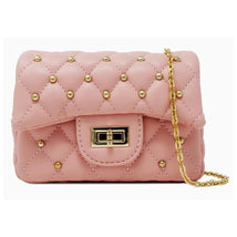 Tiny Treats - Classic Quilted Stud Mini Bag, Pink Image 1