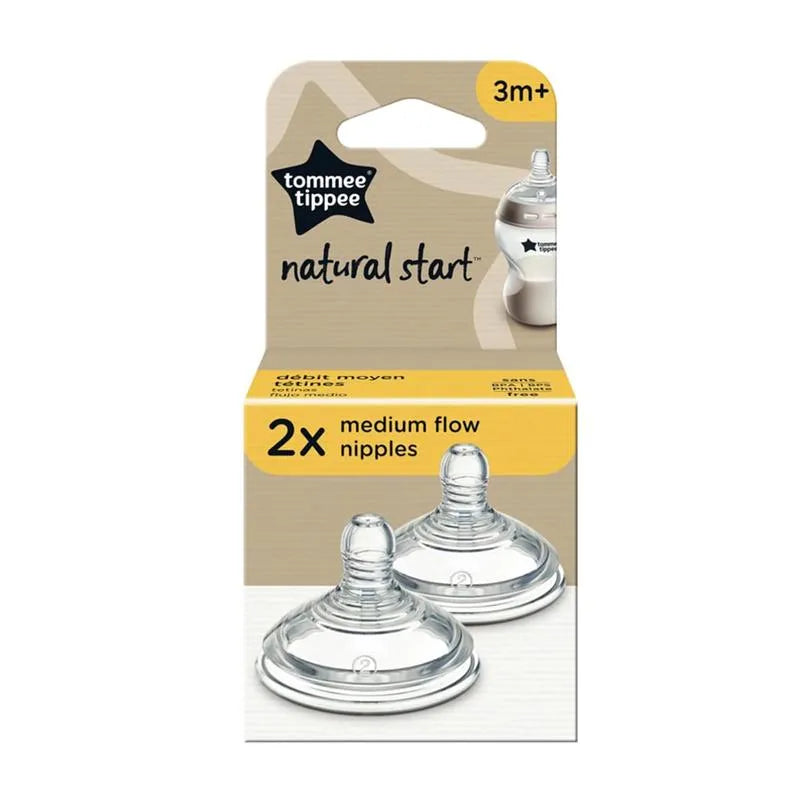 Tommee Tippee - 2Pk Closer to Nature Baby Bottle Nipples Medium Flow, 3M+ Image 6