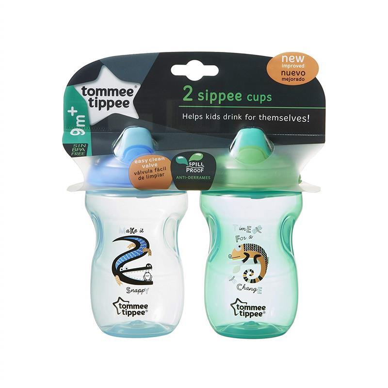 Tommee Tippee Sippee Cup 2-Pack 10 oz, Colors/Themes May Vary Image 2