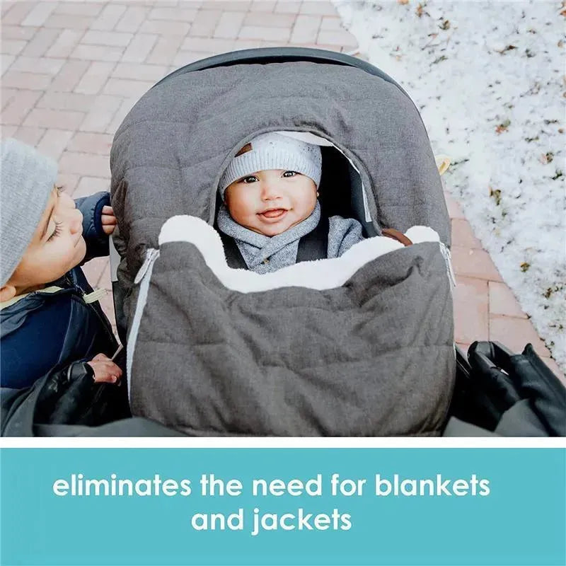 Tomy - Infant Car Seat Cover, Heather Grey Image 6