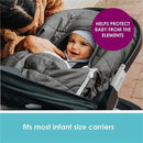 Tomy - Infant Car Seat Cover, Heather Grey Image 7