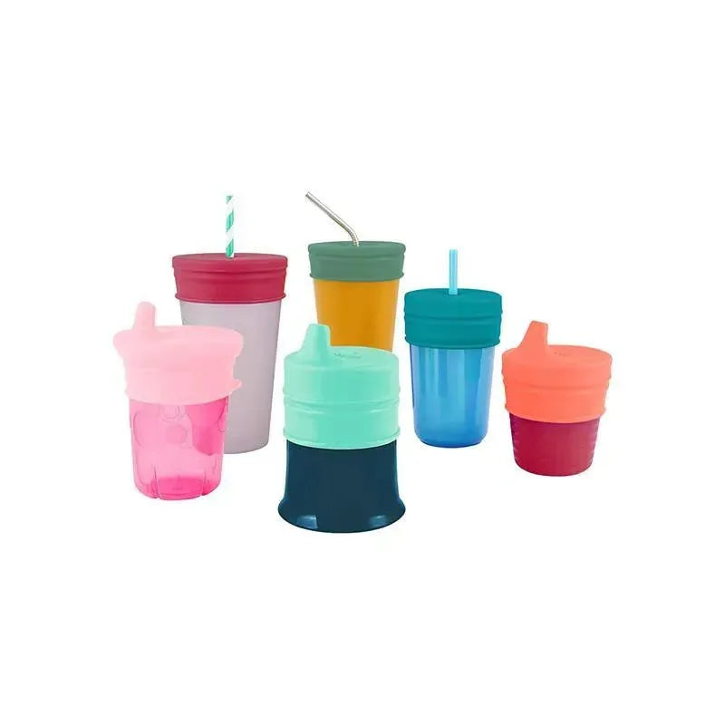 Tomy - Snug Universal Silicone Sippy Lids Pink Image 5