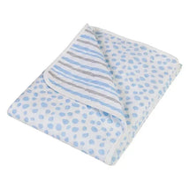 Trend Lab Cloud Knit Blanket, Blue/Gray Image 2