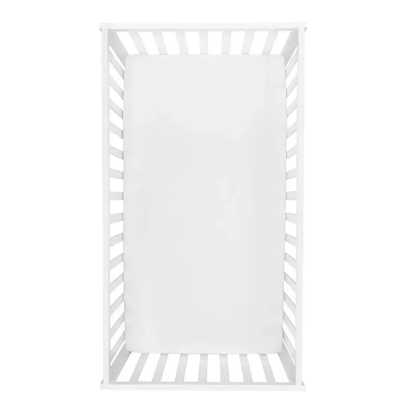 Trend Lab - Deluxe Flannel Fitted Crib Sheet, White Image 2