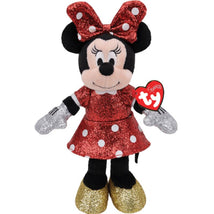 Ty Minnie, Super Sparkle Red Med | Minnie Mouse Plush Image 1