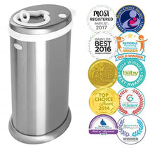 Ubbi - Steel Odor Locking Diaper Pail, Chrome Image 2