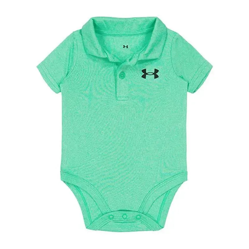 Under Armour - Baby Boy Bodysuit Polo, Vapor Green Image 1