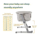 Unilove - Hug Me Plus 3-In-1 Bedside Sleeper, Shadow Gray Image 4