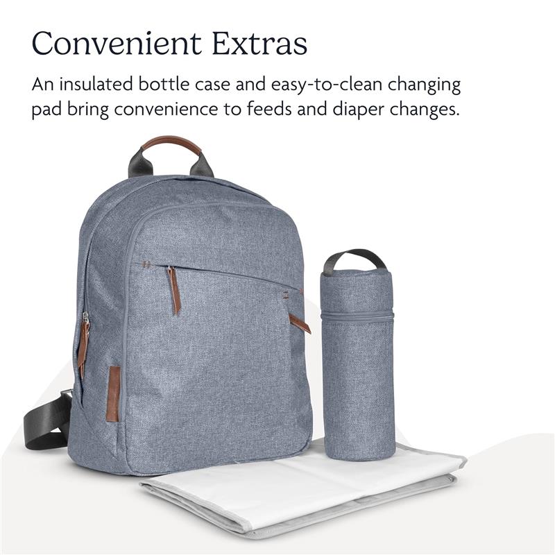 Uppababy - Changing Backpack, Callum/Dillan (Stone Blue | Sand Leather) Image 4