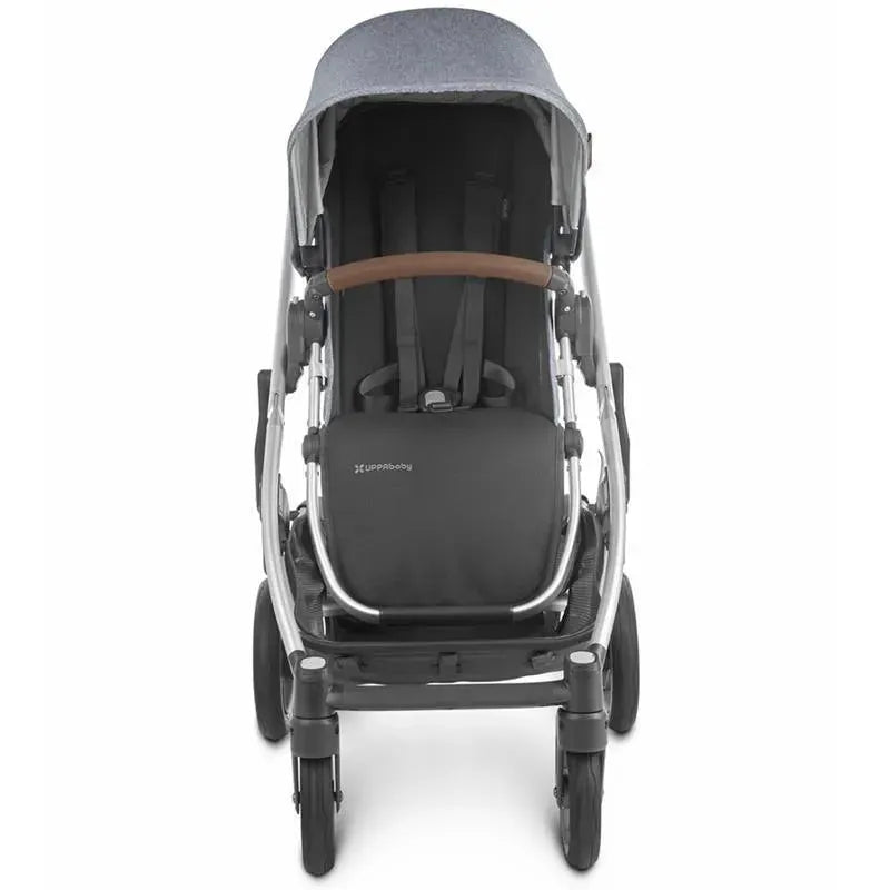 Uppababy Cruz Stroller V2, Gregory (Blue Melage/Silver/Saddle Learher) Image 6