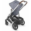 Uppababy Cruz Stroller V2, Gregory (Blue Melage/Silver/Saddle Learher) Image 3