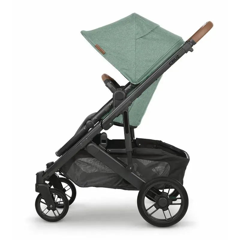 Uppababy - Cruz V2 Stroller, Gwen (Green Mélange/Carbon/Saddle Leather) Image 7
