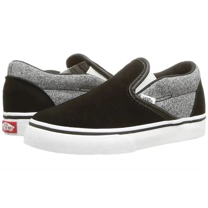 Vans - Toddler Classic Slip On Suede, Black/White/Grey Image 1