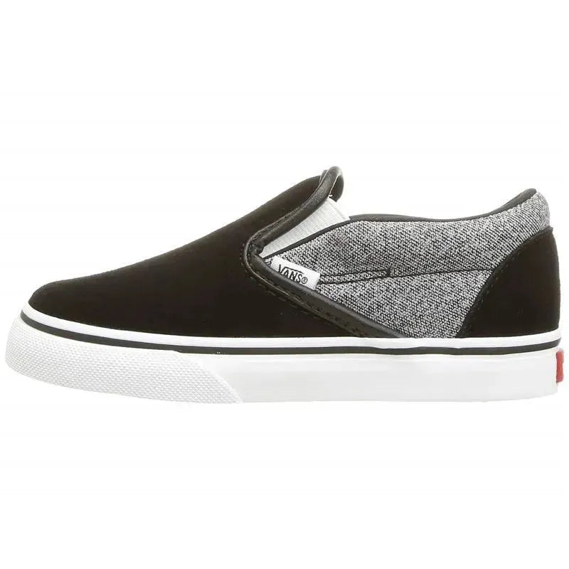 Vans - Toddler Classic Slip On Suede, Black/White/Grey Image 3