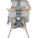 Venice Child - California Dreaming Bedside Crib Bassinet With Travel Case, Gray Wood Image 2