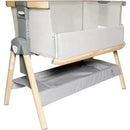 Venice Child - California Dreaming Bedside Crib Bassinet With Travel Case, Gray Wood Image 7