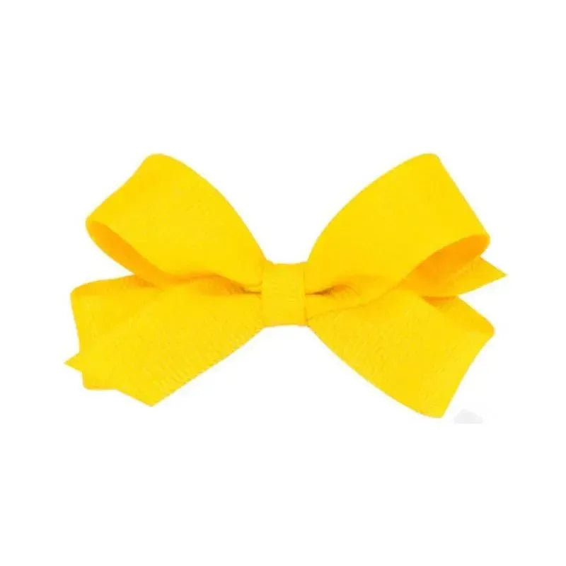 Wee Ones - Basic Tiny Grosgrain Bow, Yellow Image 1