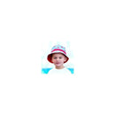 Wee Ones Boys Reversible Crab Print Sun Hat 12/18 M Image 2