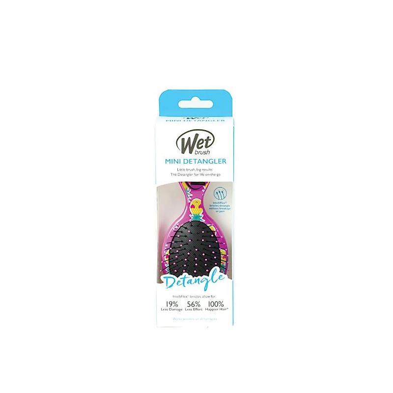 Wet Brush Mini Detangler Happy Hair - Smiley Pineapple Image 3