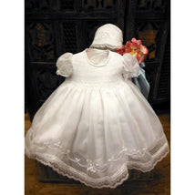 Will' beth 2Pc Christening Dress Set, White Image 1